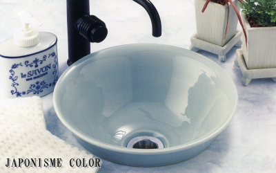 日本の伝統色を用いた手洗器・手洗い鉢